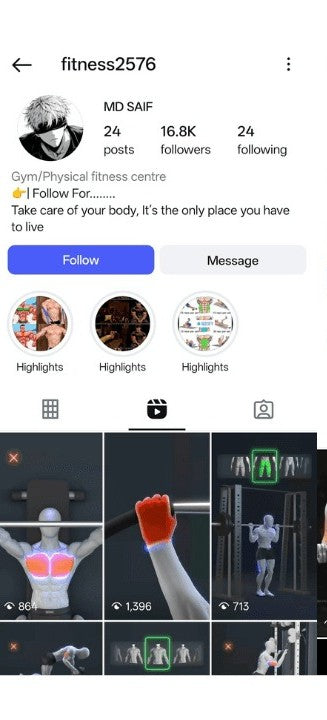 5000+ Gym Workout Animated Reels Bundle